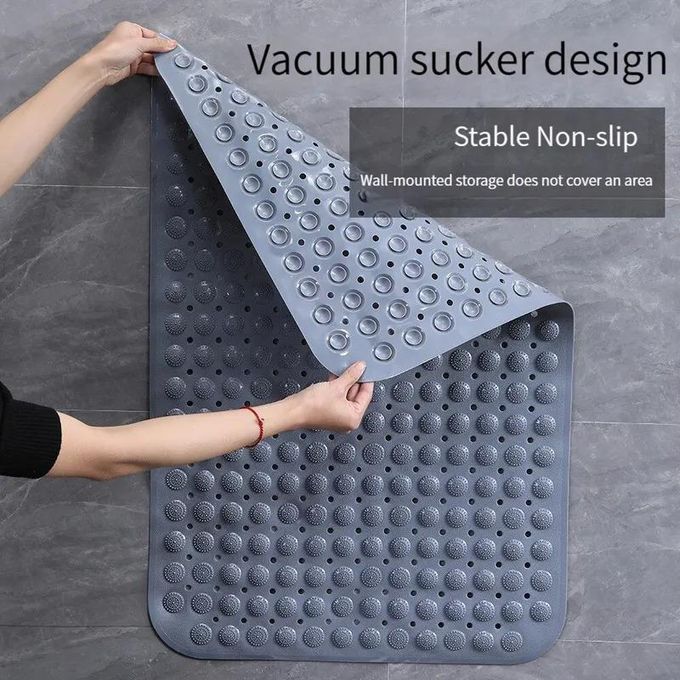 2 pièces tapis de bain douche coussin de baignoire salle de bain creux hydrophobe antidérapant-2