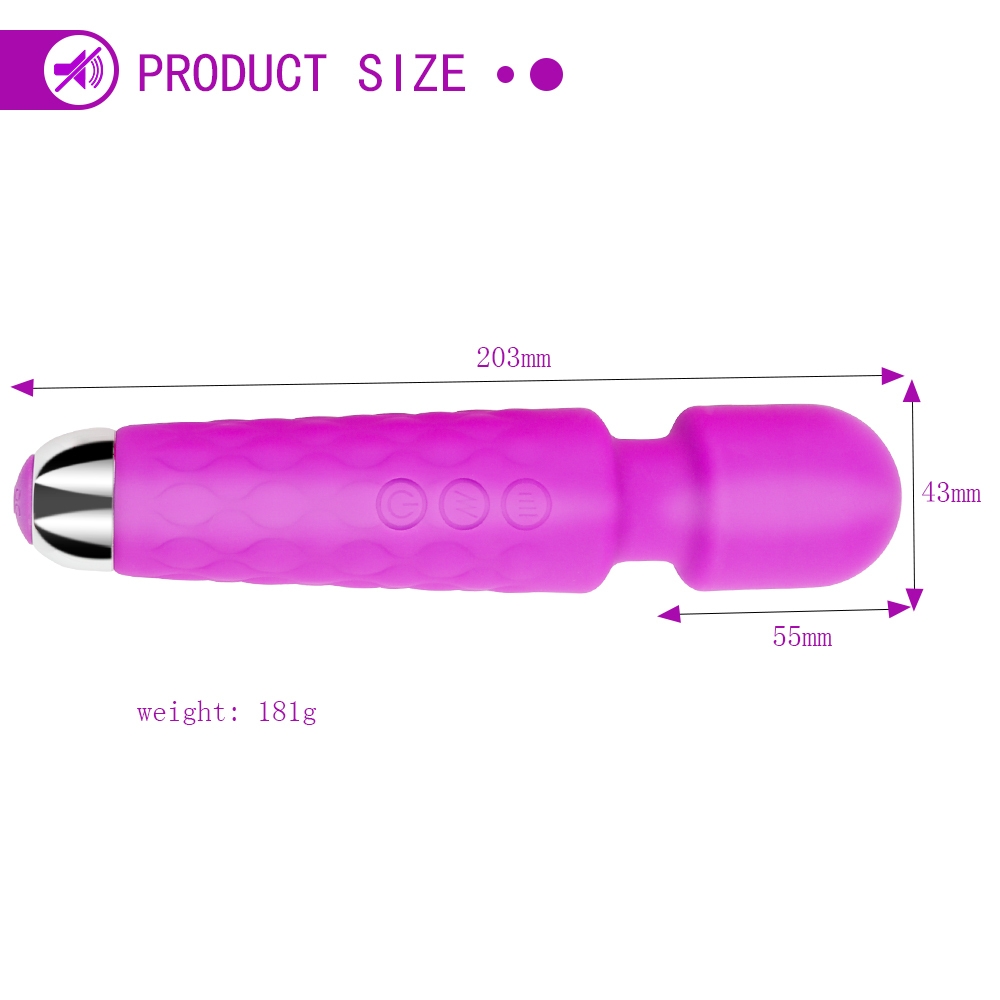 20 Vitesses Vibromasseur Vitesse Ajustable Stimulateur De Clitoris Et De Point G - Violet-16