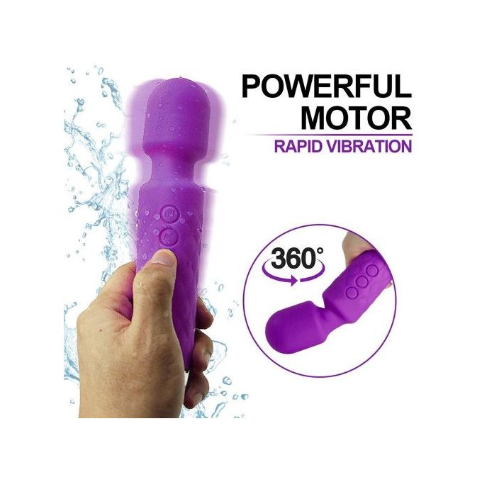20 Vitesses Vibromasseur Vitesse Ajustable Stimulateur De Clitoris Et De Point G - Violet-4