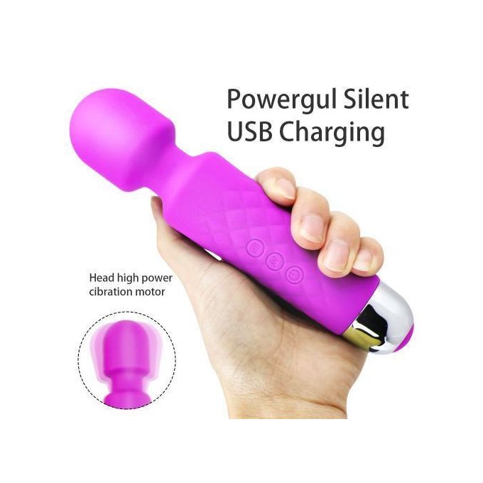 20 Vitesses Vibromasseur Vitesse Ajustable Stimulateur De Clitoris Et De Point G - Violet-5