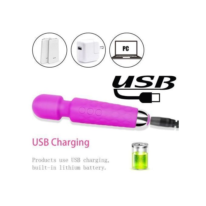 20 Vitesses Vibromasseur Vitesse Ajustable Stimulateur De Clitoris Et De Point G - Violet-7