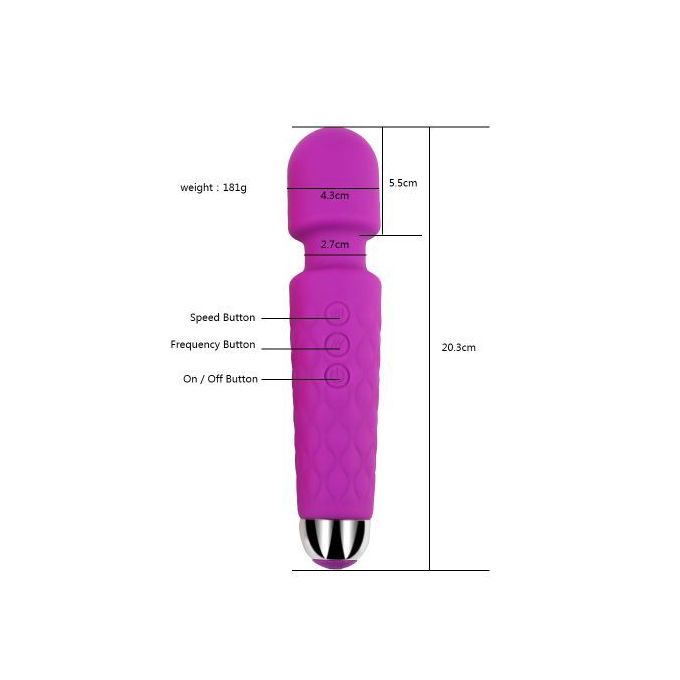 20 Vitesses Vibromasseur Vitesse Ajustable Stimulateur De Clitoris Et De Point G - Violet-7