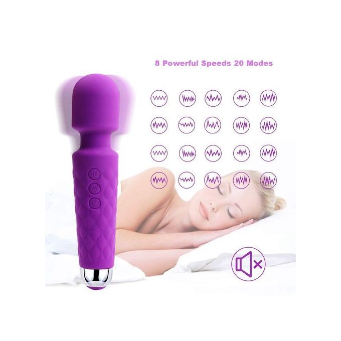 20 Vitesses Vibromasseur Vitesse Ajustable Stimulateur De Clitoris Et De Point G - Violet-8
