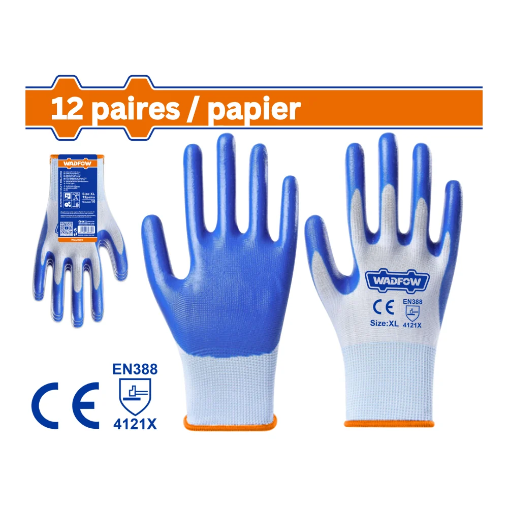 WADFOW Gant en nitrile XL