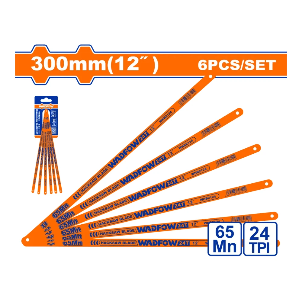 WADFOW Jeu de 6 pcs de lame de scie à metaux  300mm 24T