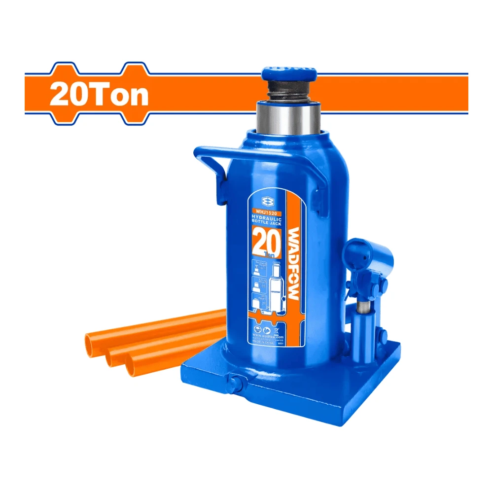 WADFOW Cric bouteille hydraulique soudé avec soupape de sécurité 20 tonnes