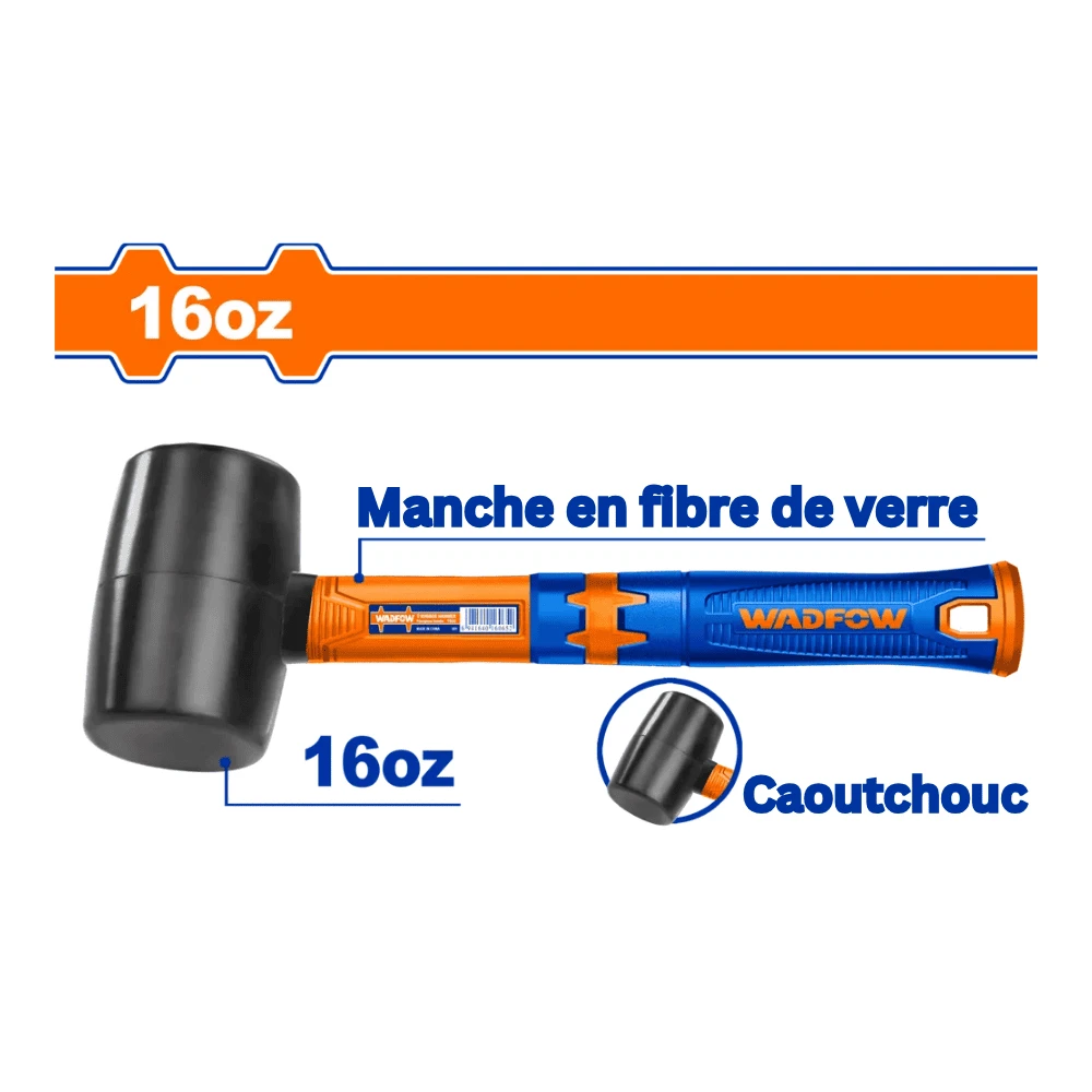 WADFOW Marteau en caoutchouc 450g