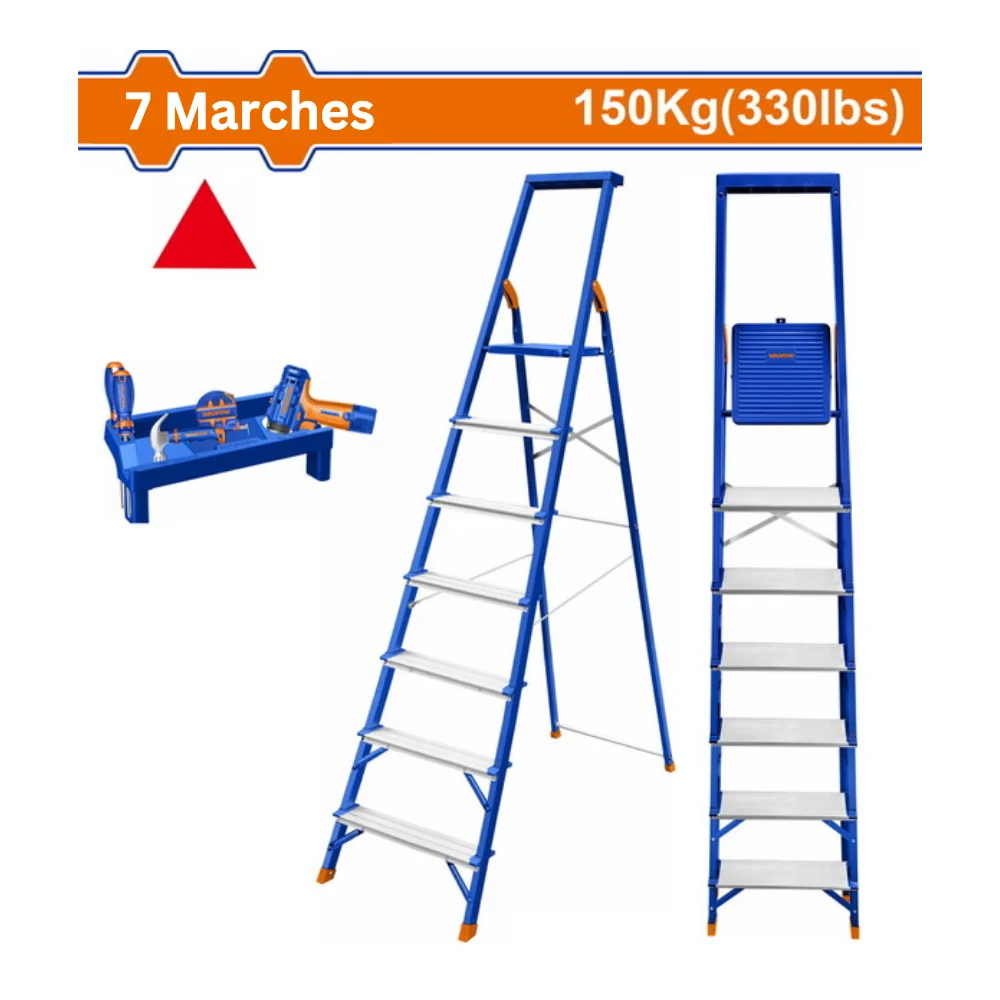 WADFOW Escabeau aluminium 7 marches