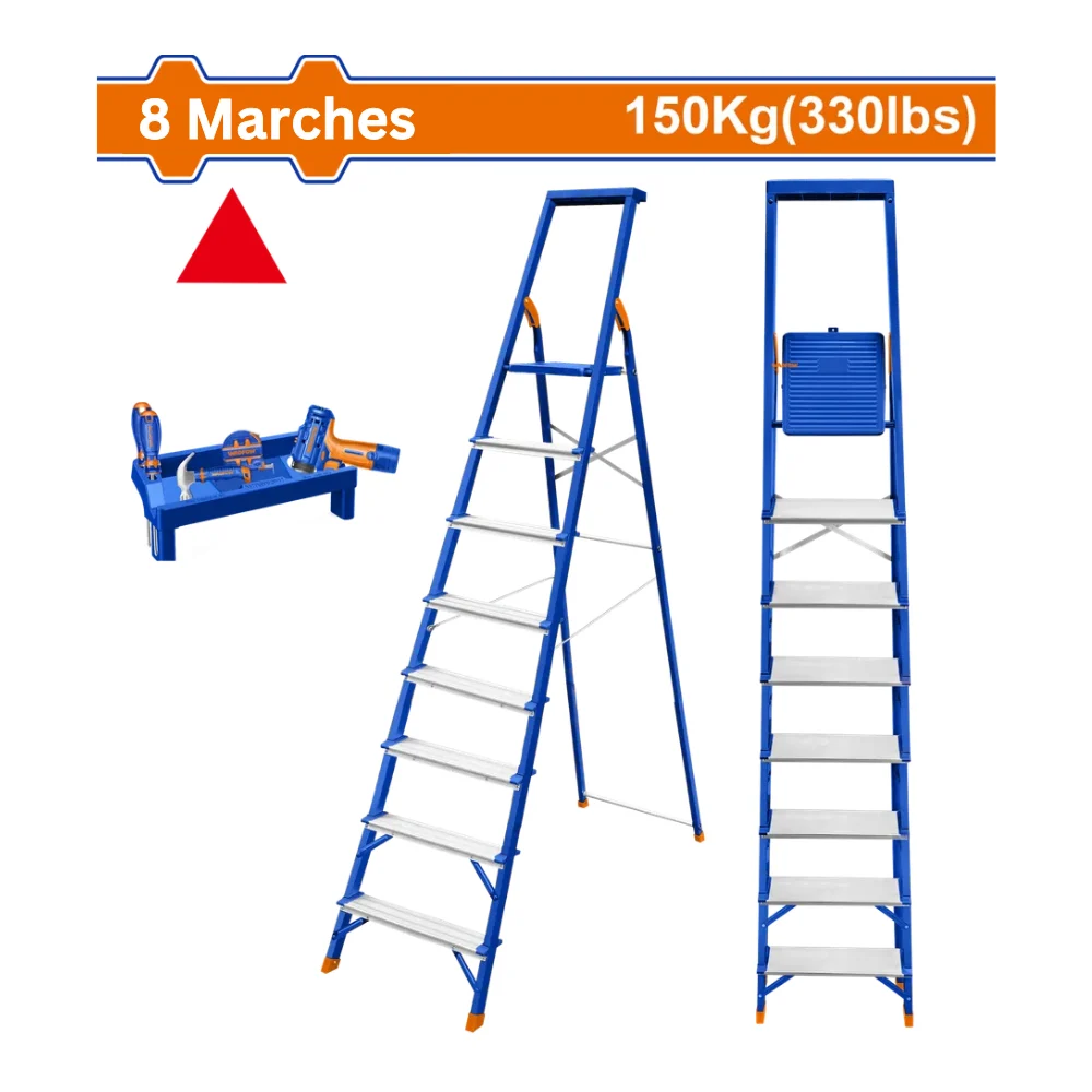 WADFOW Escabeau aluminium 8 marches