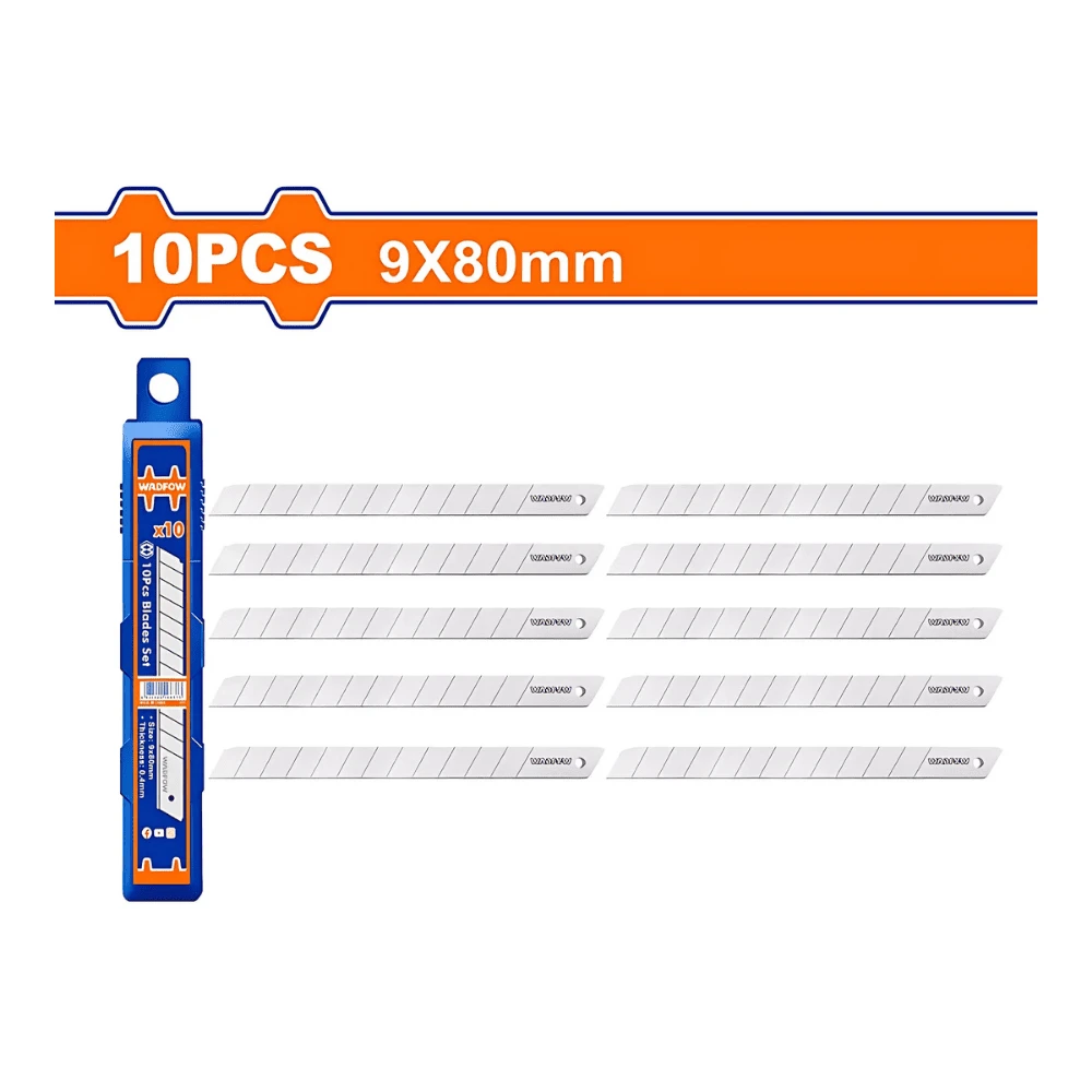 WADFOW Jeu de 10 pcs de lame de cutter 9 x 80mm
