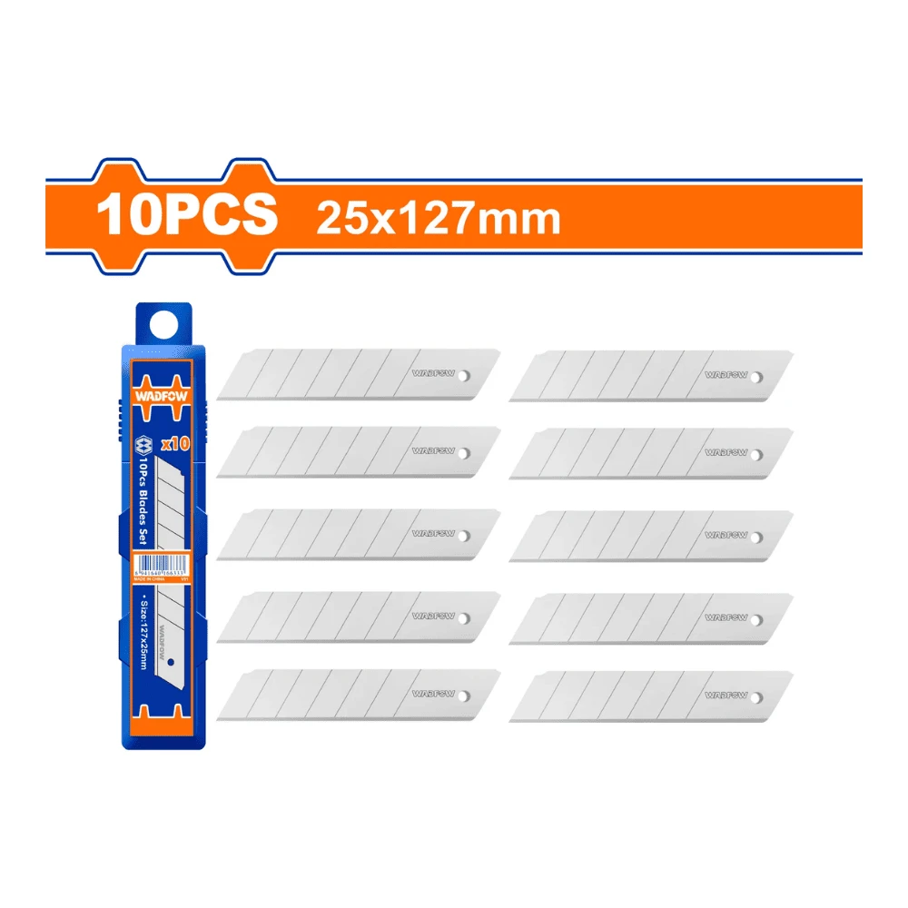 WADFOW Jeu de 10 pcs de lame de cutter 25 x 127mm