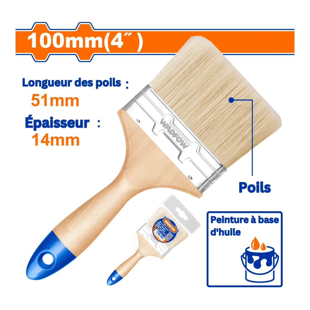 WADFOW Pinceau 100mm (4″)