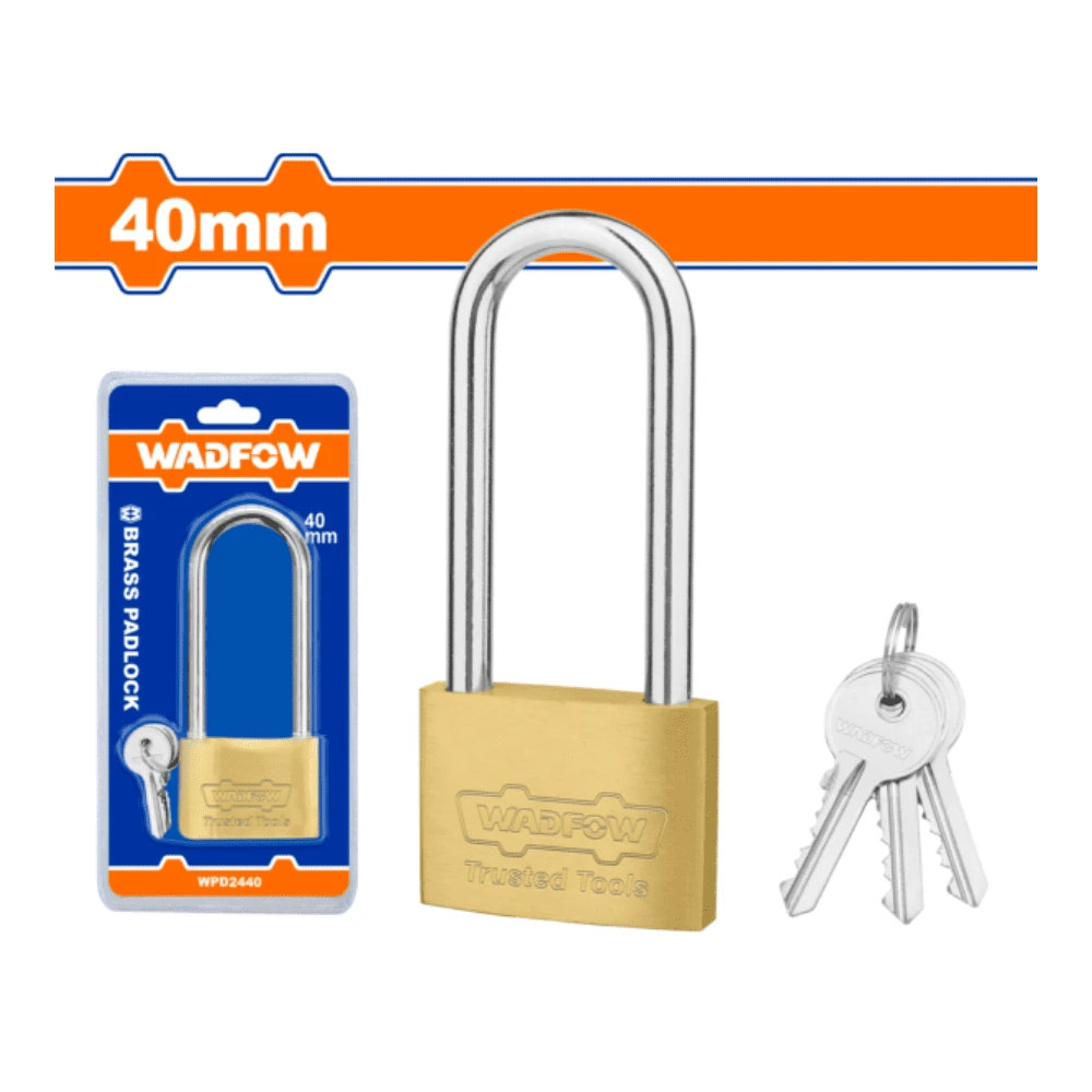 WADFOW Cadenas en laiton à anse longue 40mm 122g