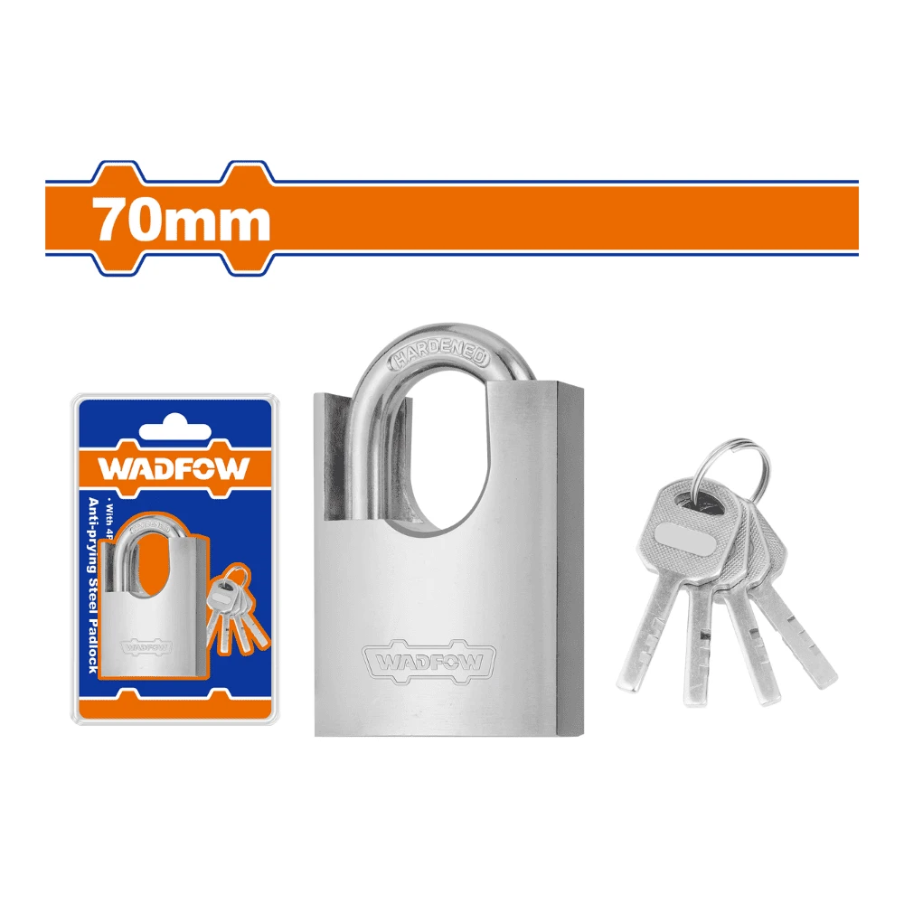 WADFOW Cadenas anti-intrusion en acier 70mm