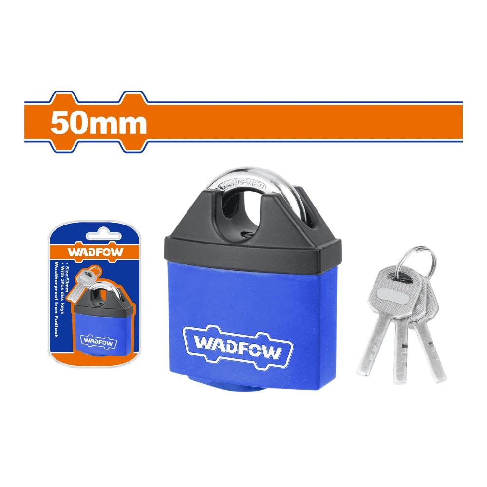 WADFOW Cadenas en fer laminé résistant aux intempéries 50mm