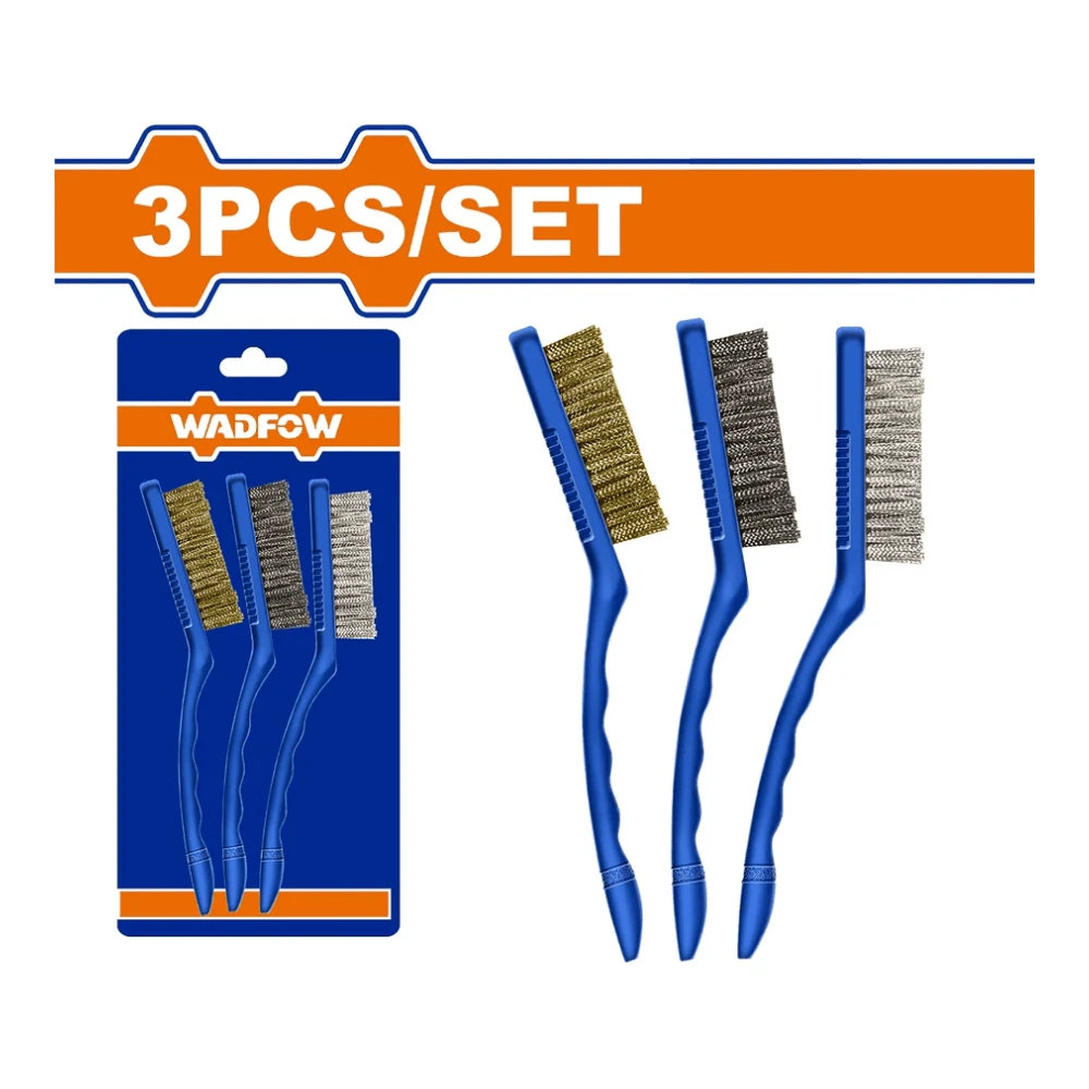 WADFOW Jeu de 3 brosses abrasives 9″