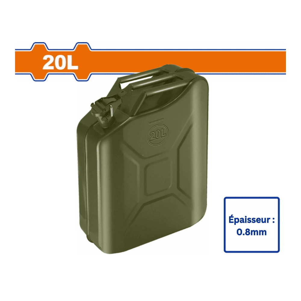 WADFOW Jerrican verticale 20L en acier