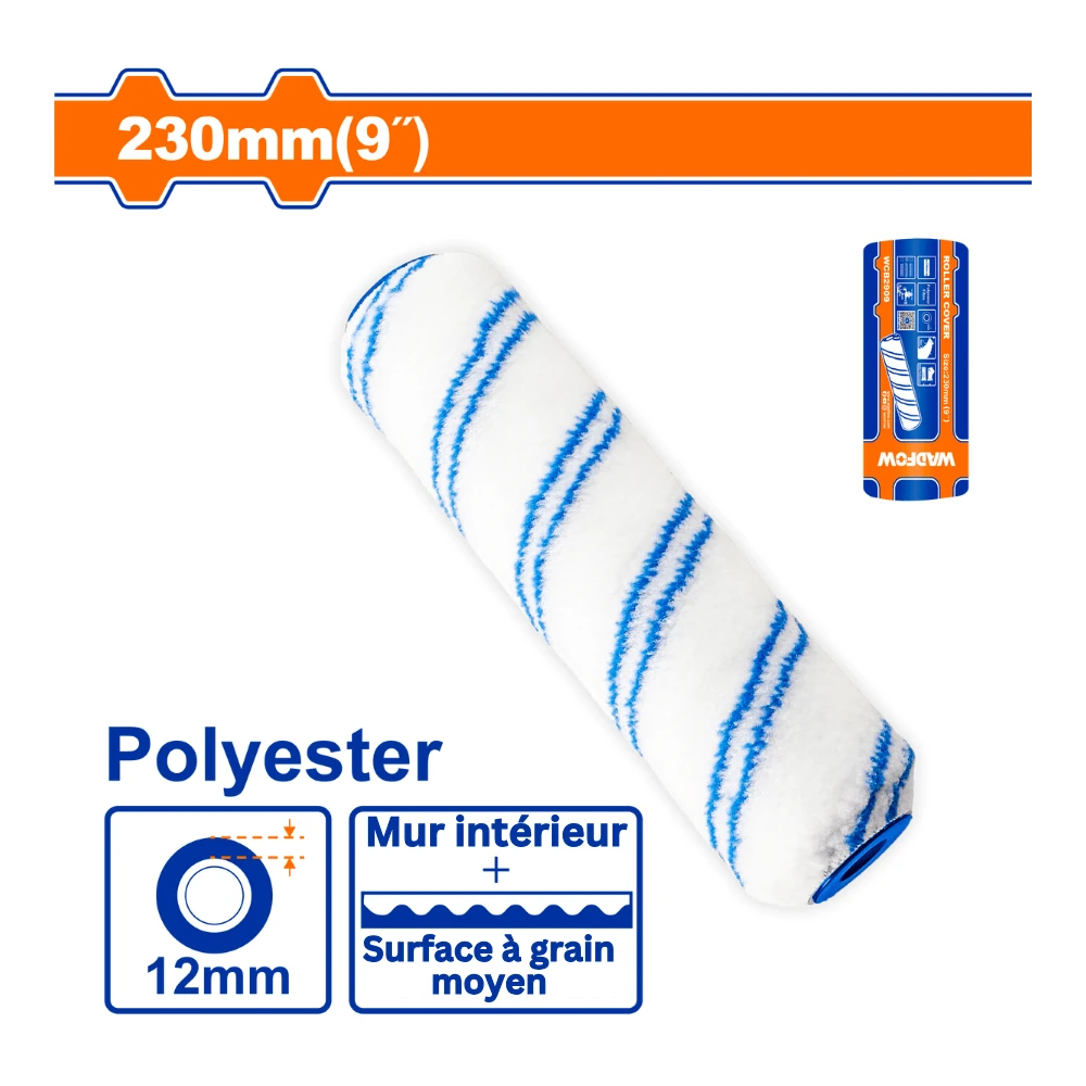 WADFOW Manchon de rechange pour rouleau peinture 230mm