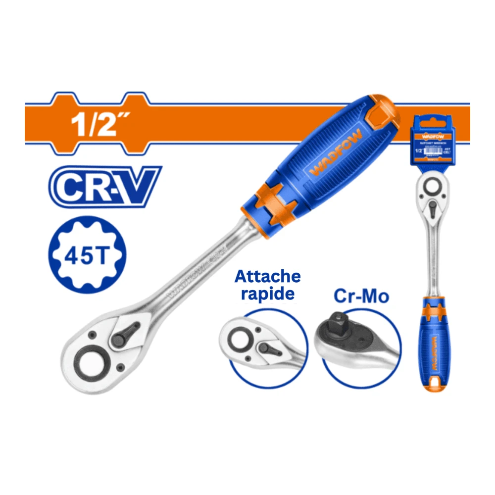 WADFOW Clé à cliquet (1/2″) 45T 260mm