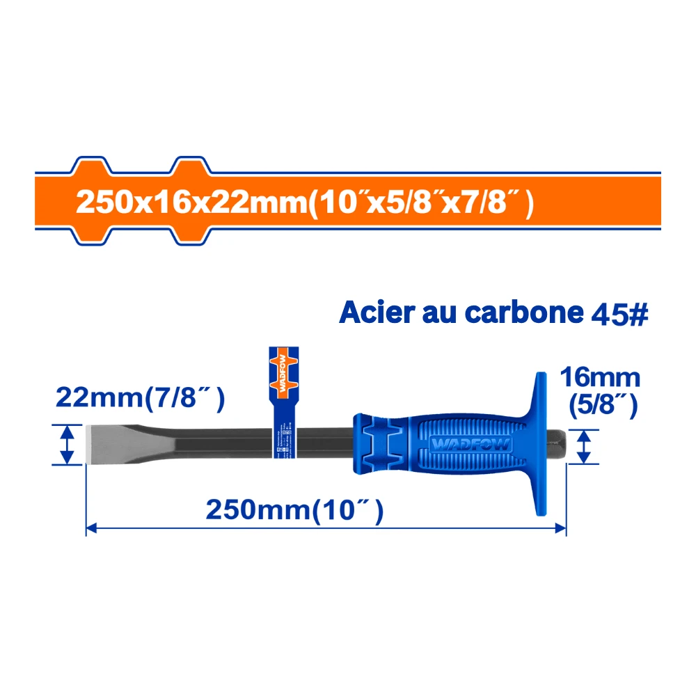 WADFOW Burin à froid 250x16x22mm