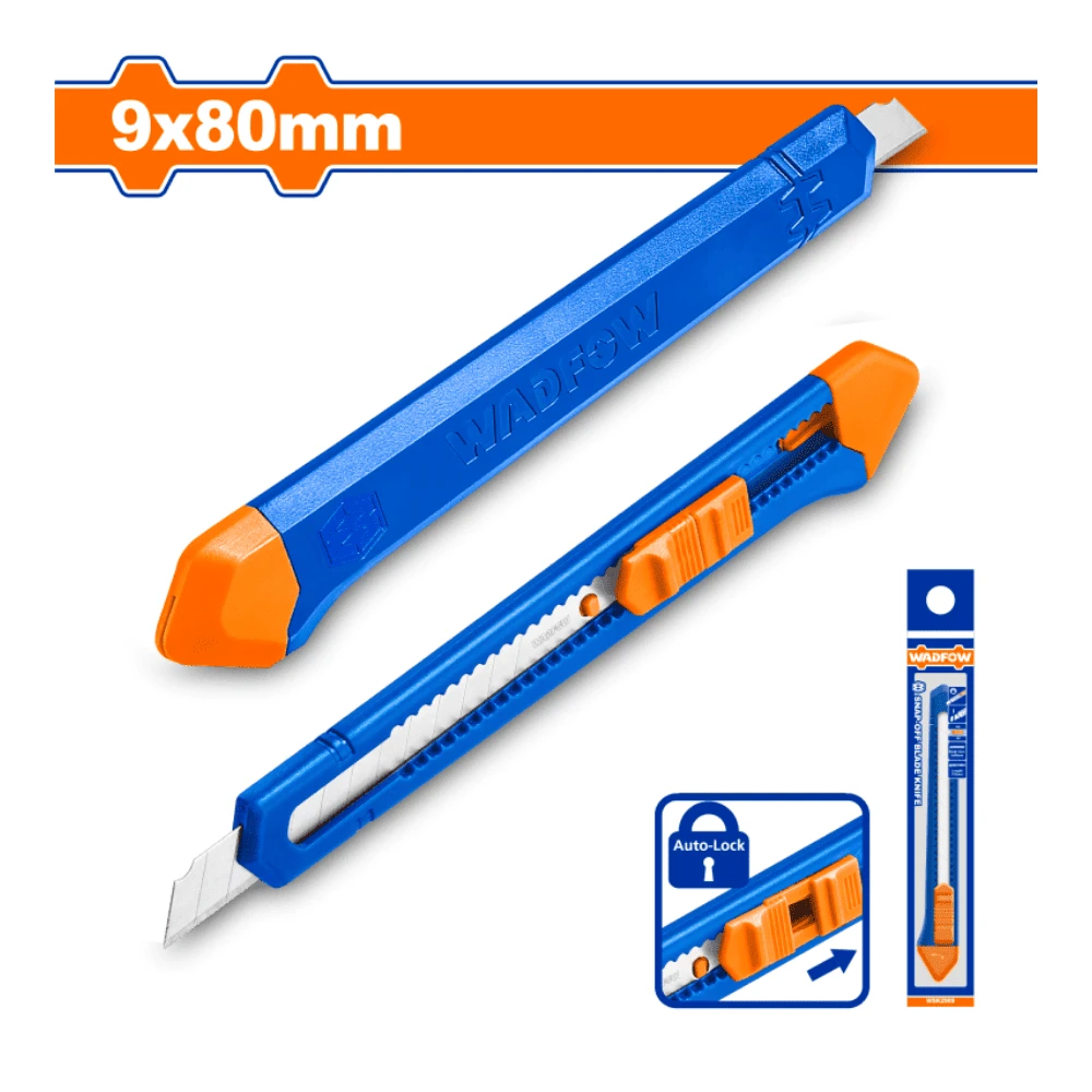 WADFOW Cutter à molette 9mm x 80mm