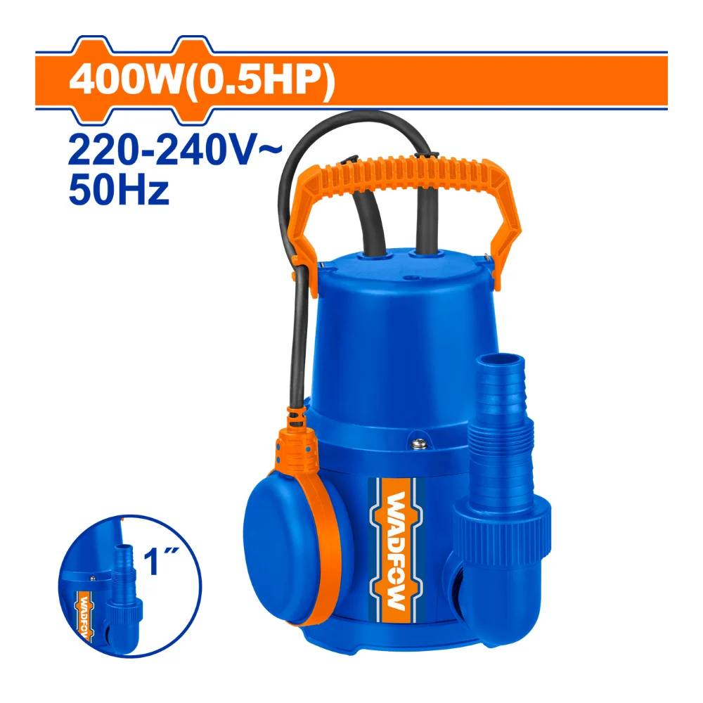 WADFOW Pompe submersible 400W 0,5HP 134 L/min