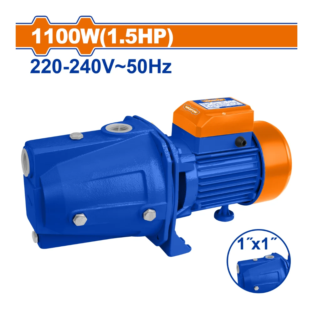 WADFOW Pompe à eau 1100W 1.5HP 63 L/min
