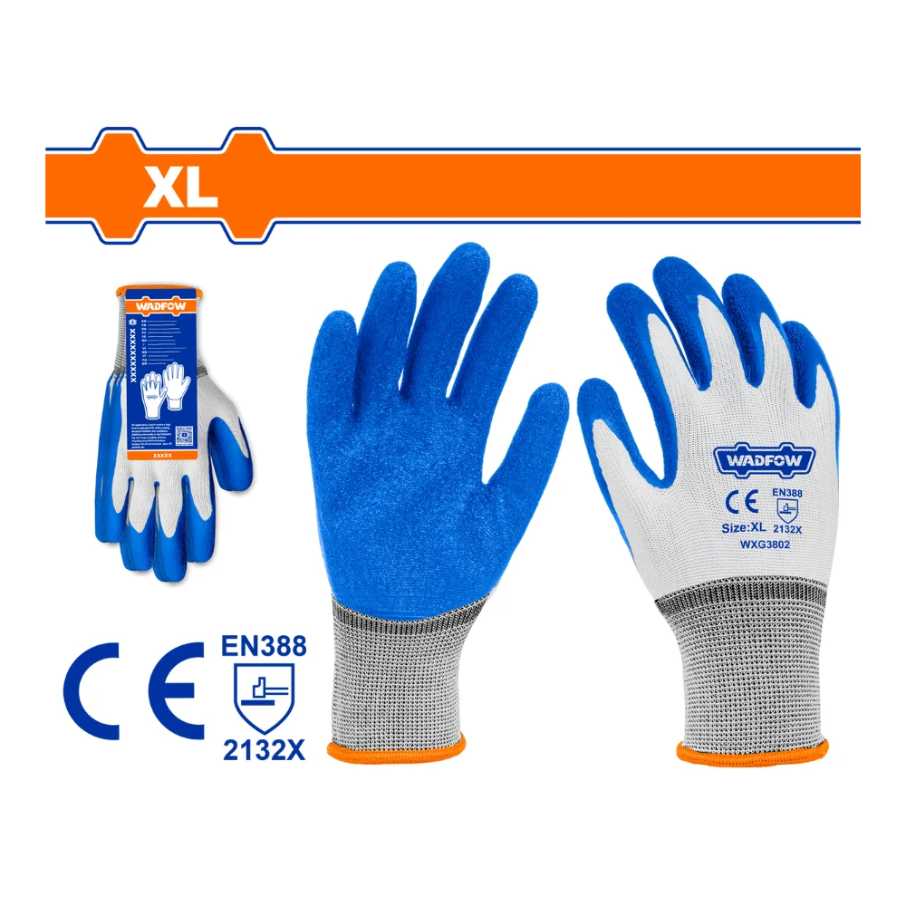 WADFOW Gants en latex XL bleu – 12 paires