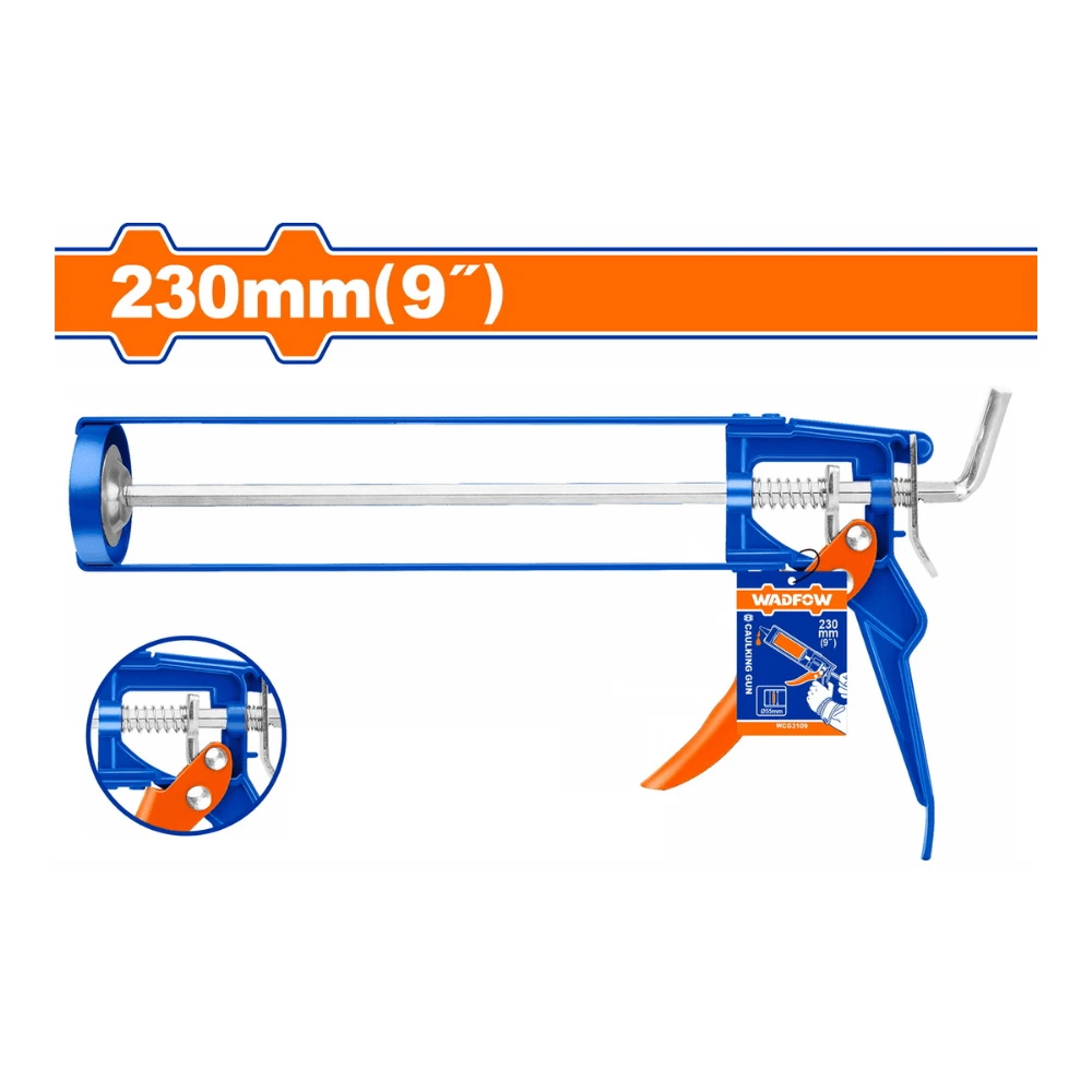 WADFOW Pistolet à calfeutrer 230mm (9″)