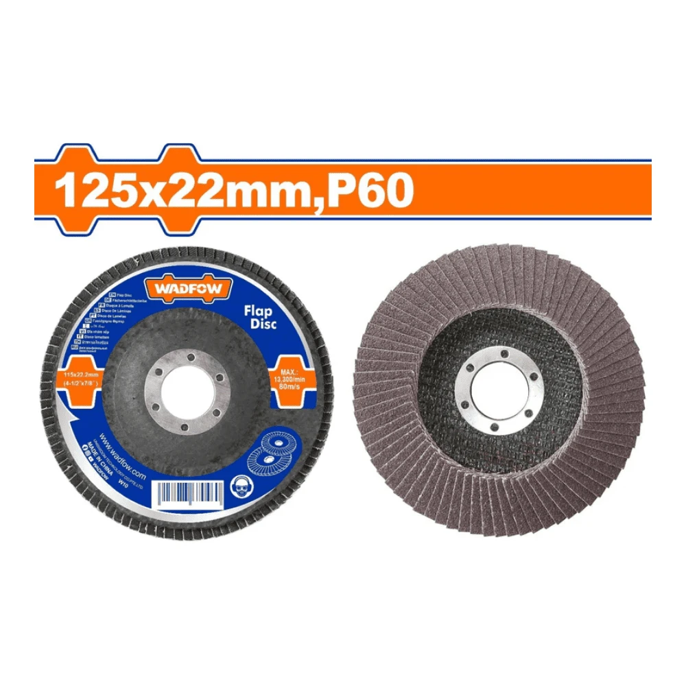 WADFOW Disque à lamelle 125mmx22mm P60