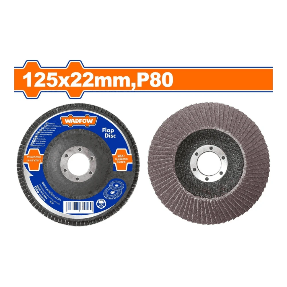 WADFOW Disque à lamelle 125mmx22mm P80