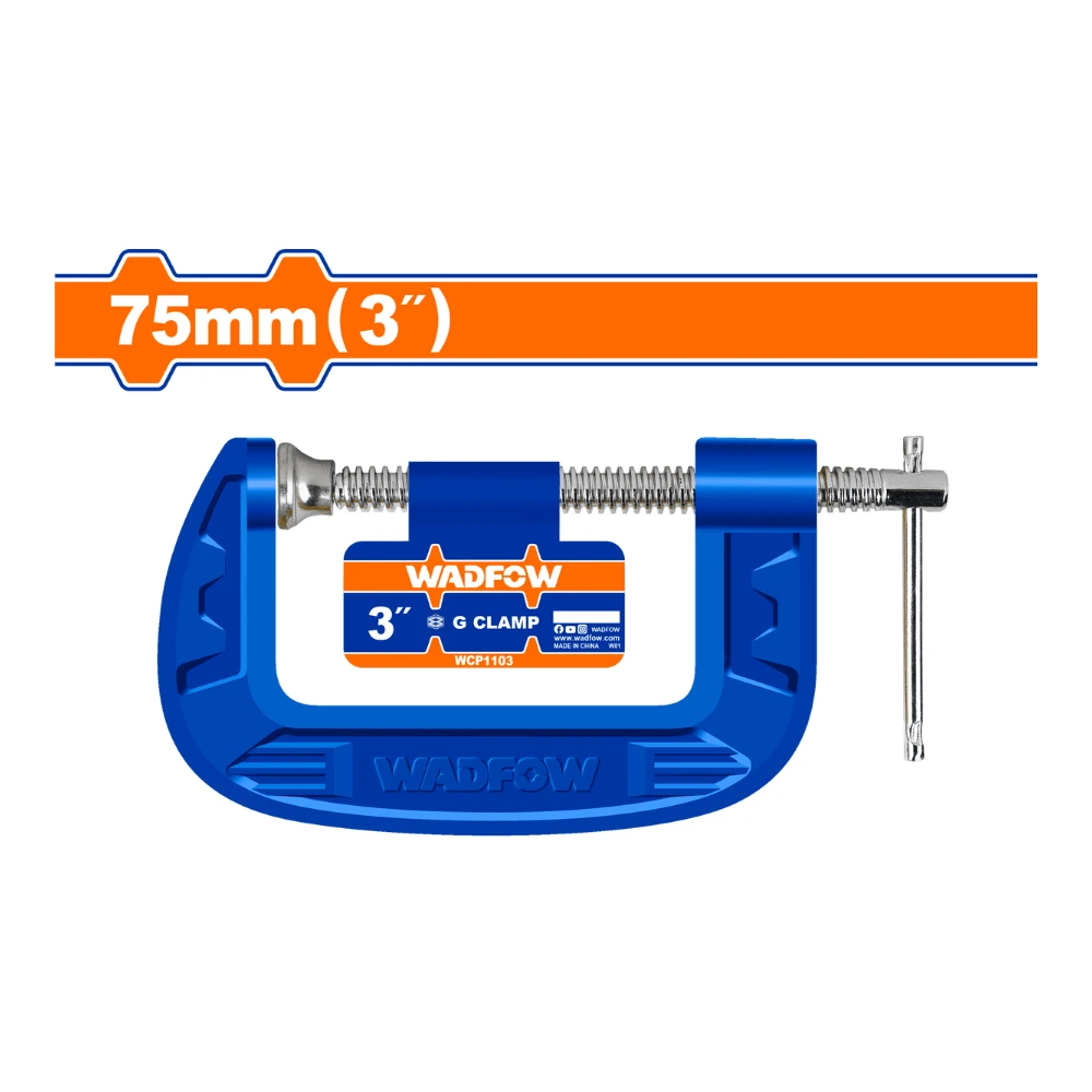 WADFOW Pince de serrage en G 75mm