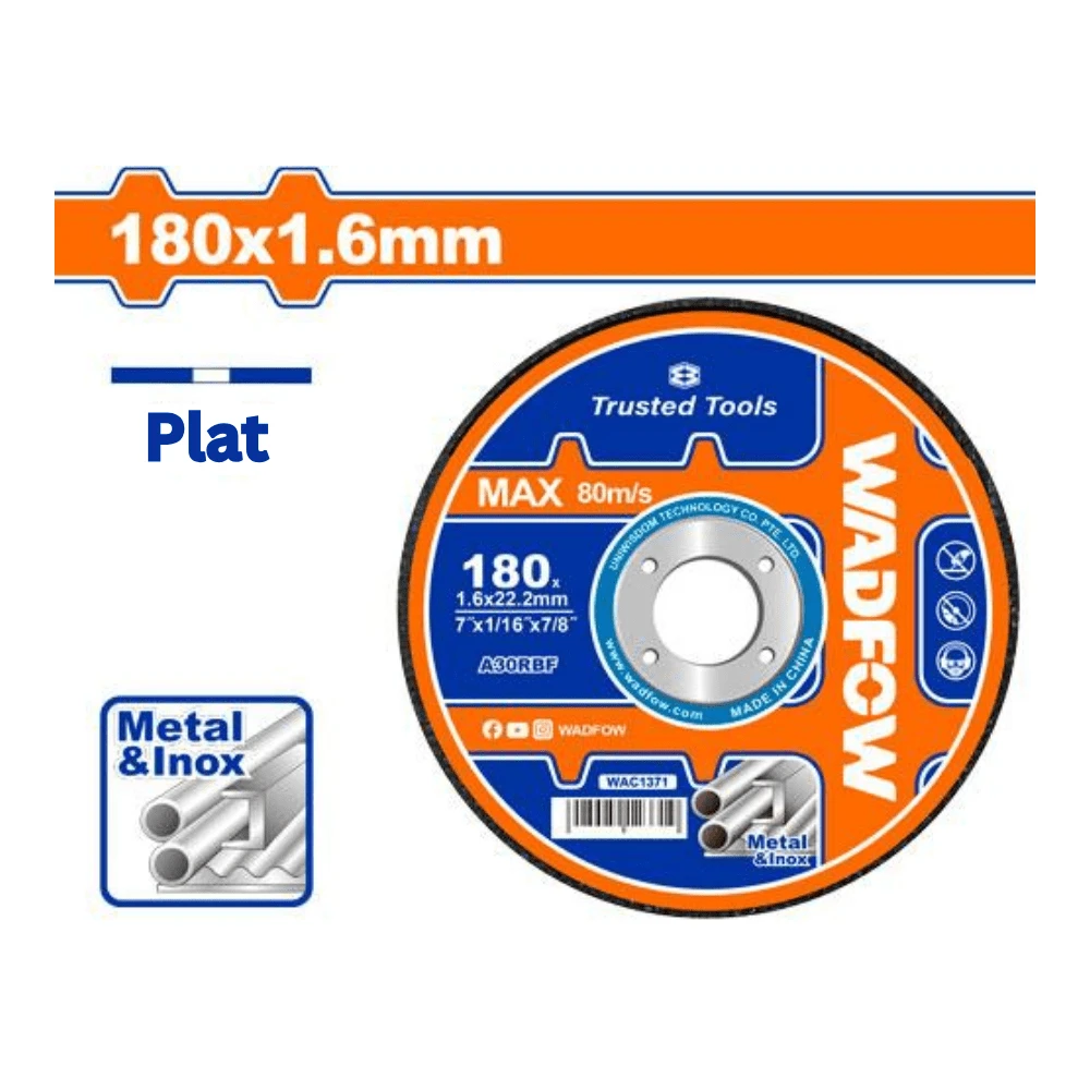 WADFOW Disque à couper en métal 180mm(7″)x1.6