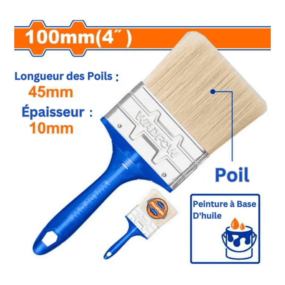 WADFOW Pinceau 4″ 100 mm
