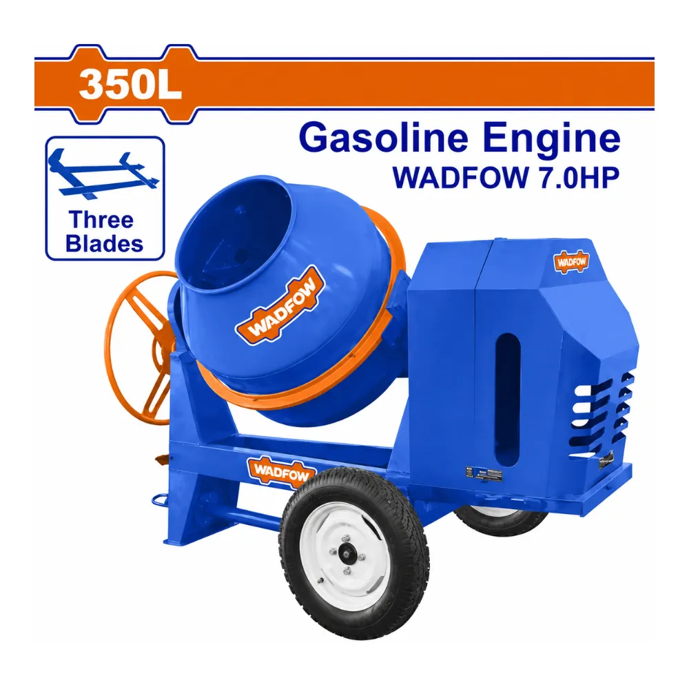 WADFOW Bétonnière à essence 350L 4.8kW 7.0HP