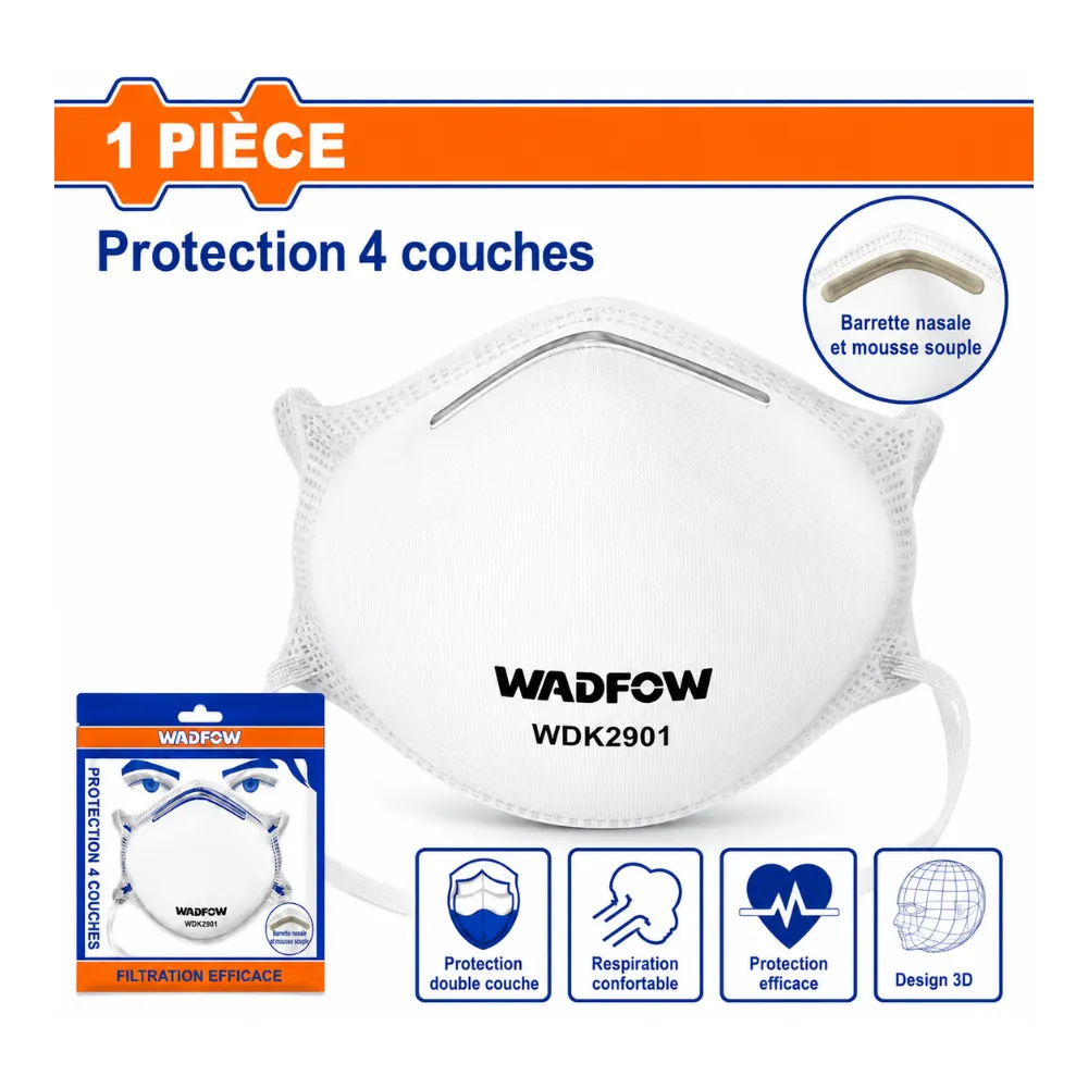 Masque jetable anti poussière boite de 50
