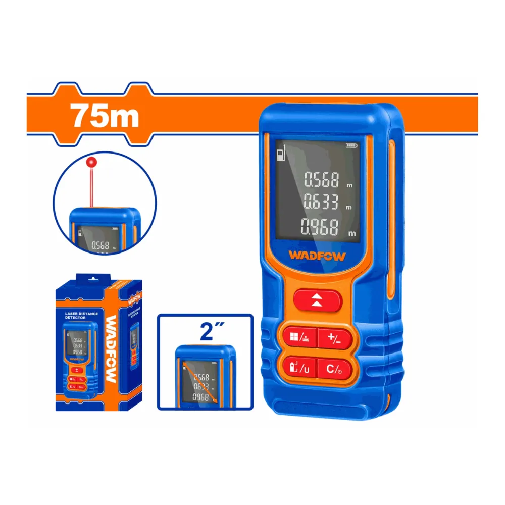 WADFOW Télémètre laser 75m ±2,0mm