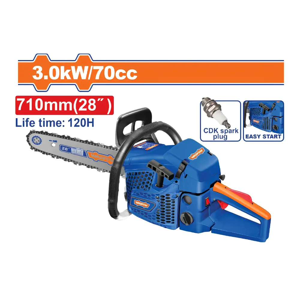 WADFOW Tronçonneuse à essence 70cc 3kW 28″