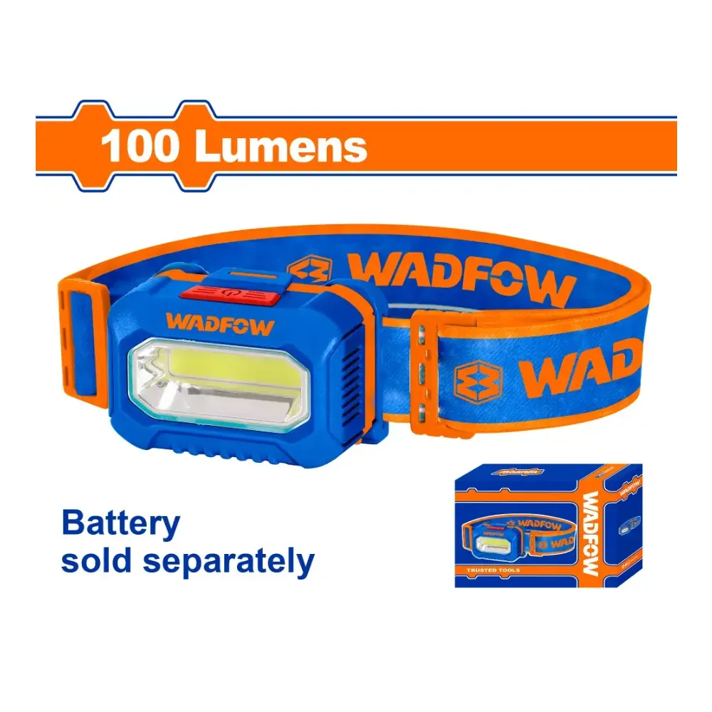 WADFOW Lampe frontale à piles 100 lumens