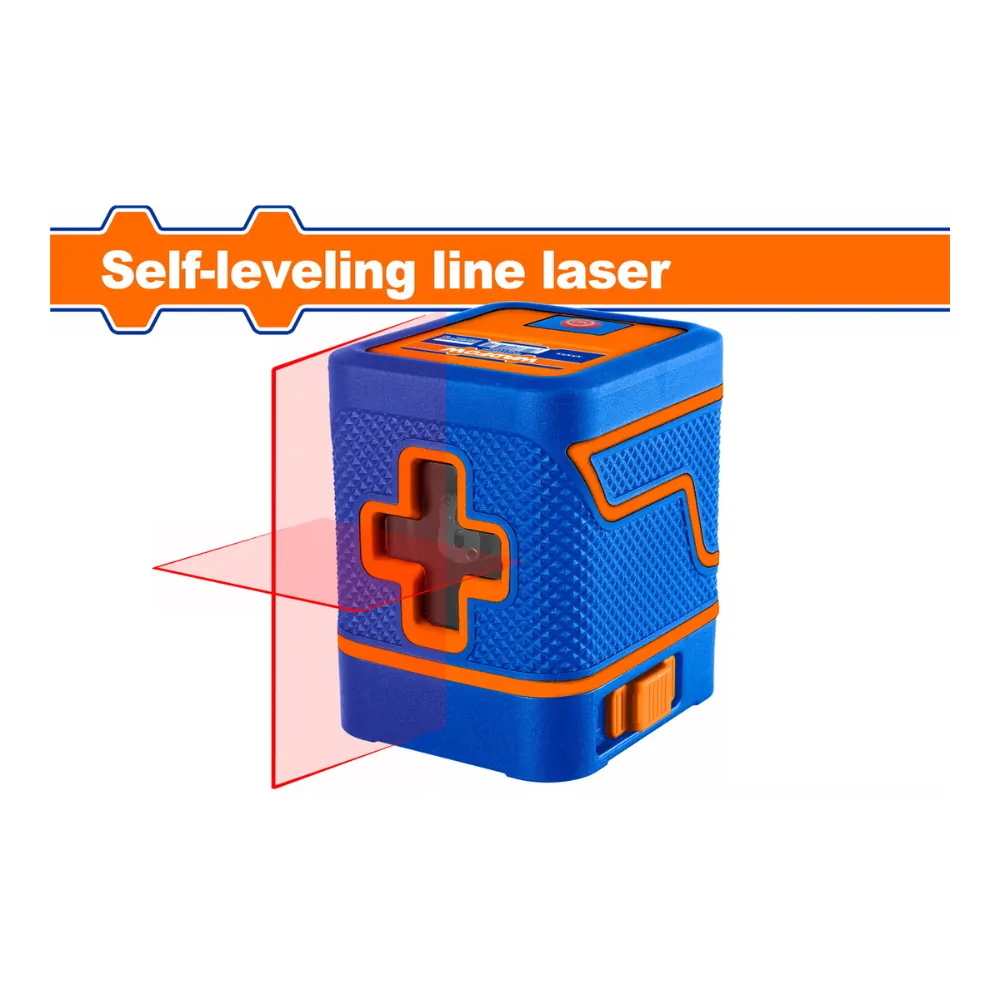 WADFOW Niveau laser 15 m auto-nivelant faisceaux rouges 2 lignes