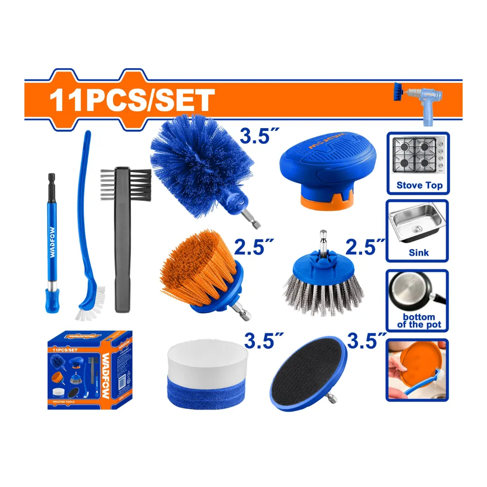 WADFOW Jeu de 11 pièces brosses de nettoyage