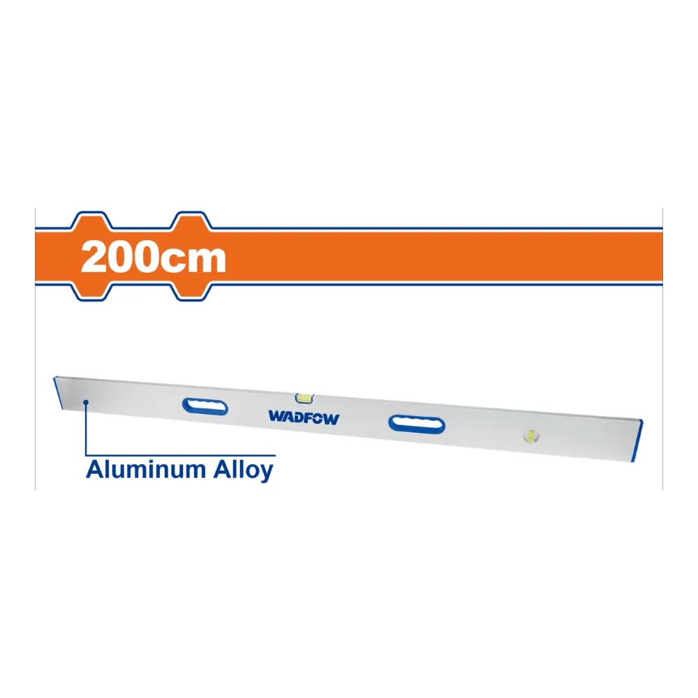 WADFOW Niveaux maçon alu 200cm épaisseur 1mm