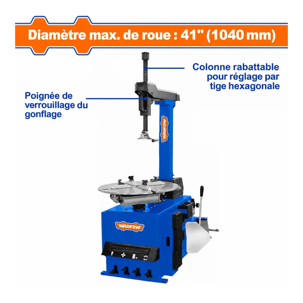 WADFOW Démonte-pneu automatique 0.75kW 24″