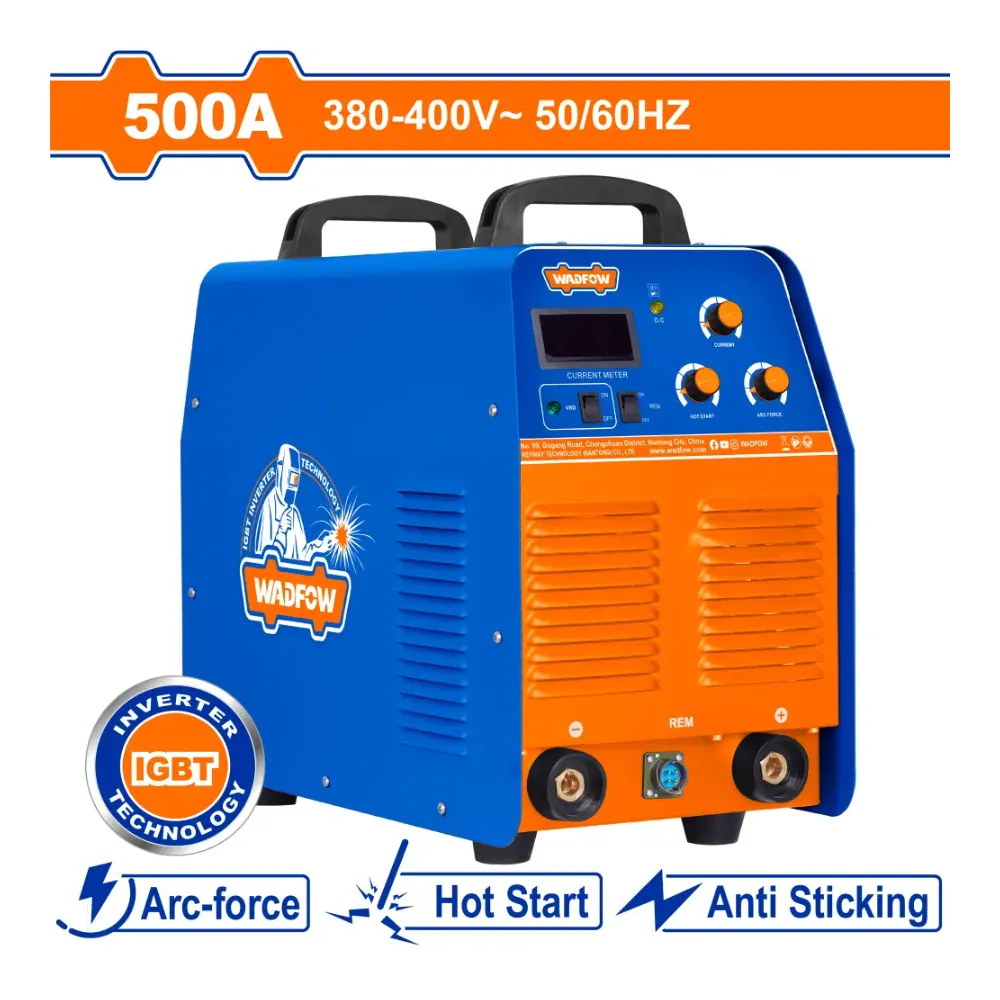 WADFOW Poste a souder MMA Inverter 500A triphasé 380-400V
