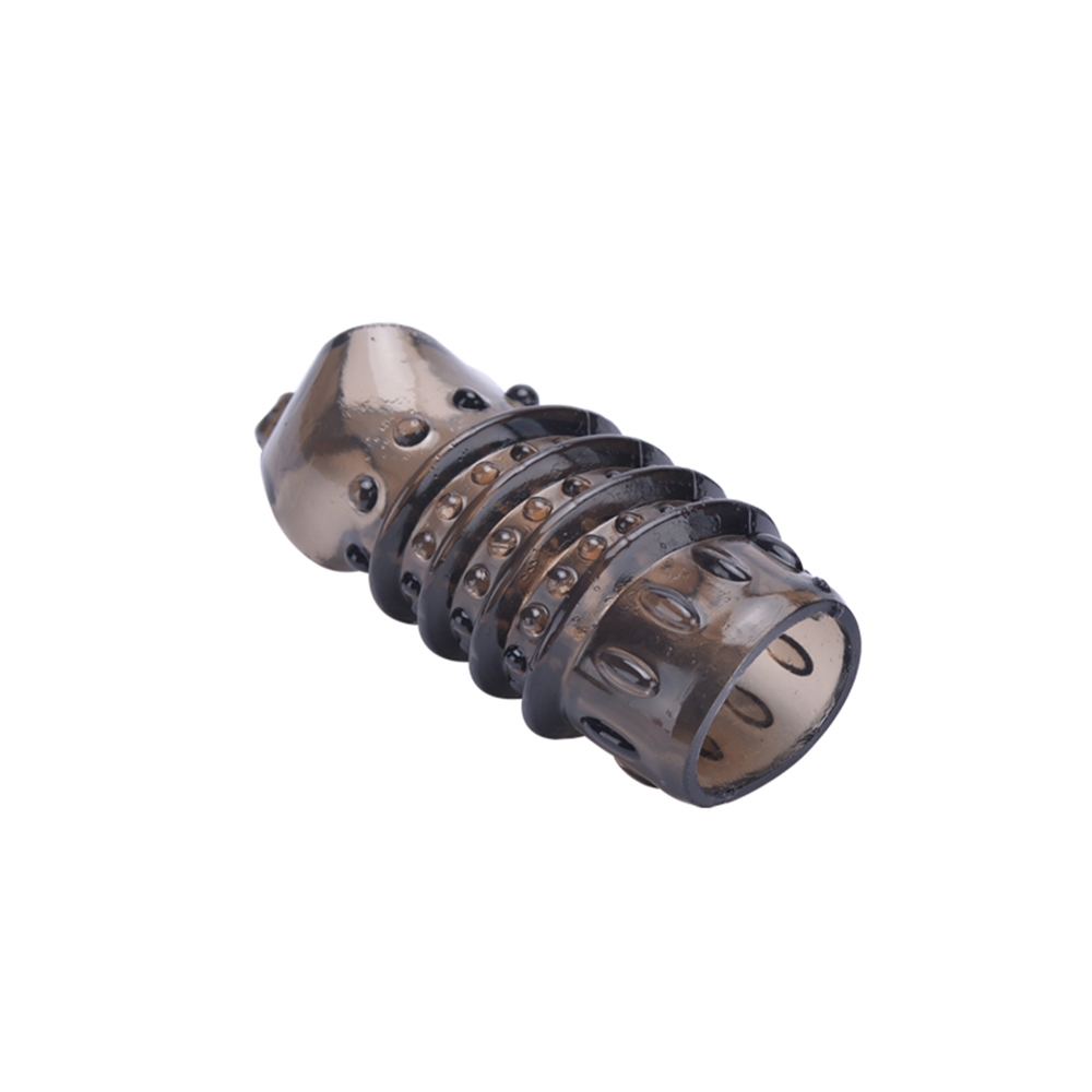 Anneau Pénien En Silicone Réutilisable Avec Manchon Pénien à Pointes Et Gode Pour Une érection Plus Forte Stimule Le Point G Facile à Nettoyer 18+-17