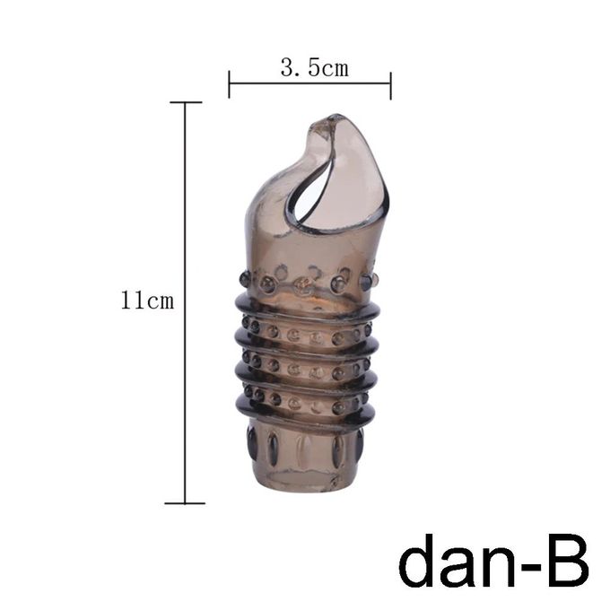 Anneau Pénien En Silicone Réutilisable Avec Manchon Pénien à Pointes Et Gode Pour Une érection Plus Forte Stimule Le Point G Facile à Nettoyer 18+-6