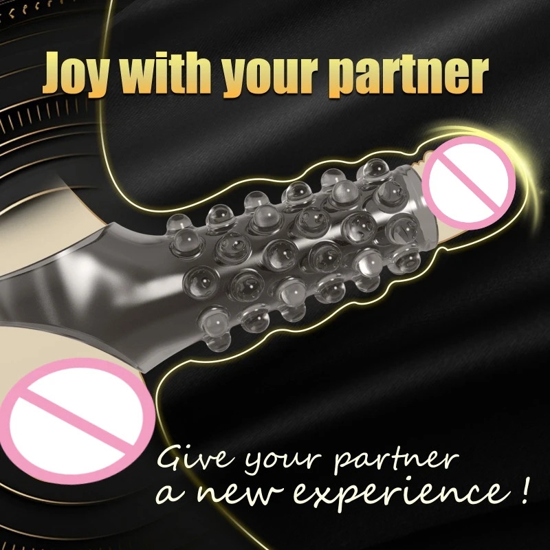Anneau Pénien En Silicone Réutilisable Avec Manchon Pénien à Pointes Et Gode Pour Une érection Plus Forte Stimule Le Point G Facile à Nettoyer 18+-8