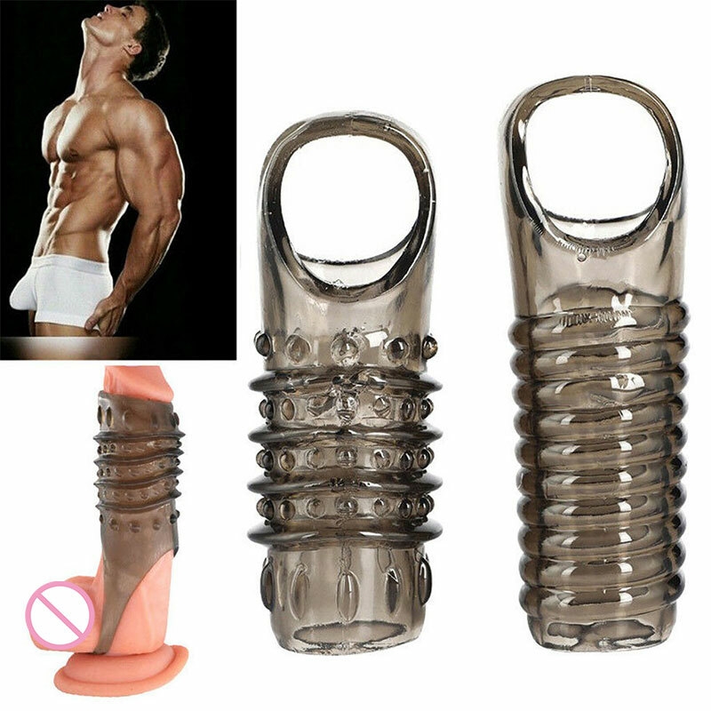 Anneau Pénien En Silicone Réutilisable Avec Manchon Pénien à Pointes Et Gode Pour Une érection Plus Forte Stimule Le Point G Facile à Nettoyer 18+-9