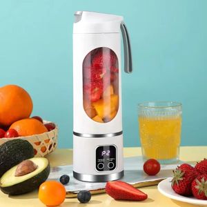 Blender portable pour smoothies à emporter, mixeur à jus personnel 450 ml - Beige