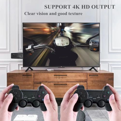 Console De Jeu Rétro Sans Fil M8 64G 2.4G HD Arcade PS1-2